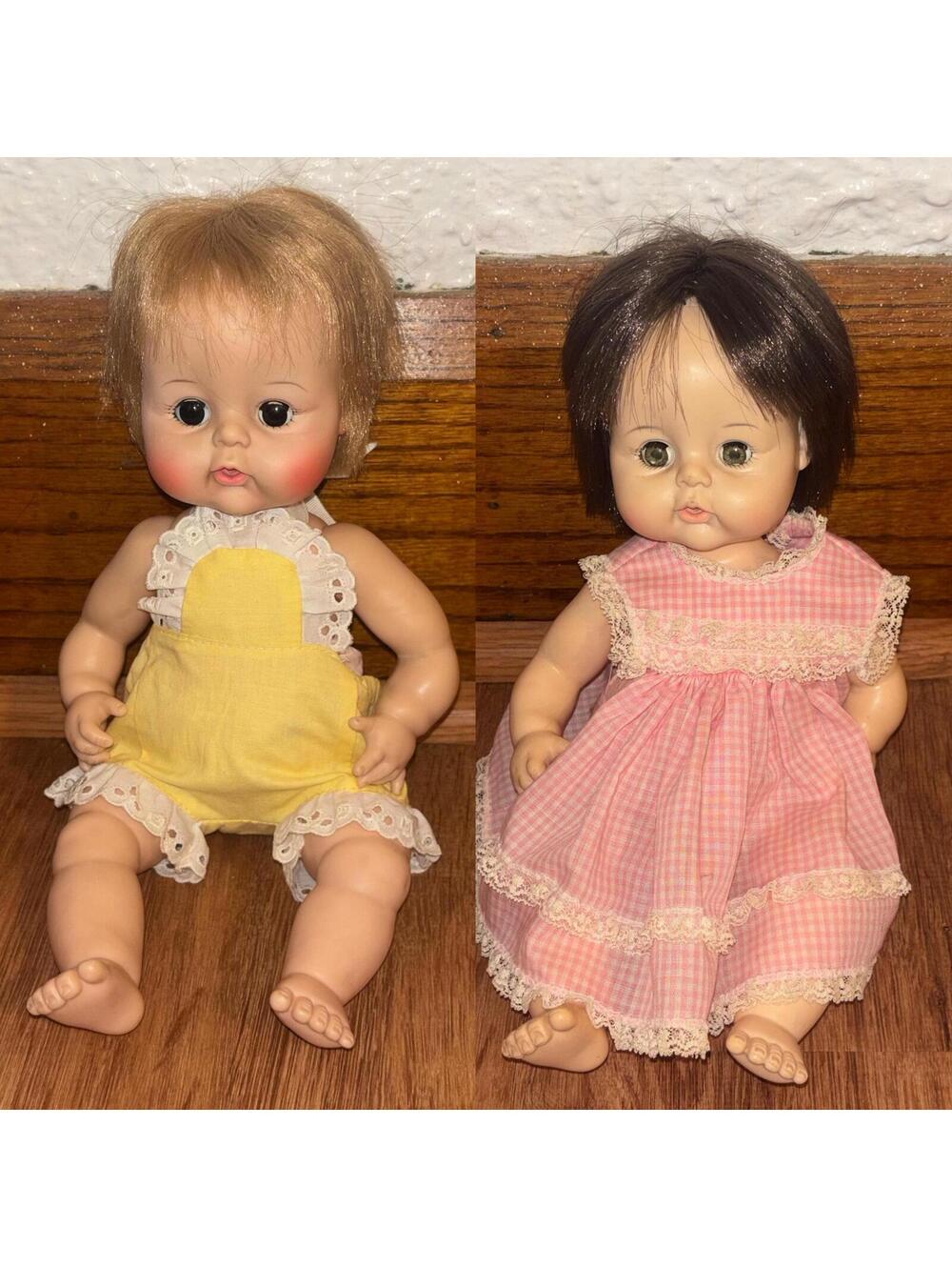 Madame Alexander Baby Doll Sweet Babies Set Of 2 1965 GUC
